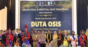 Kapolres Jepara Hadiri Grand Final dan Festival Adat Nusantara Brand Ambassador 5 Anti Duta OSIS Jepara Tahun 2023