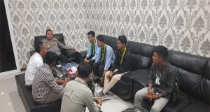 Kapolres Langkat AKBP Faisal Rahmat Husein Simatupang, SIK, SH, MH menerima kunjungan serikat mahasiswa muslimin Indonesia (SEMMI)