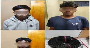 Tekab 308 Presisi Polsek Sekincau Berhasil Mengamankan 3 Remaja Pencuri Kabel