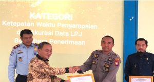 Polres Kapuas Hulu Terima Dua Penghargaan Dari KPPN Putussibau