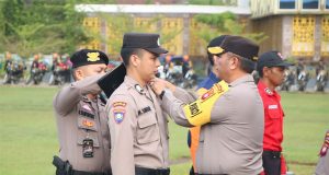 Wakapolda Kalbar Pimpin Apel Gelar Pasukan Operasi Bina Karuna Kapuas 2023