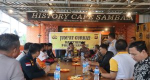 Jumat Curhat Wakapolres Sambas Bersama Kelompok Club Motor dan Disabilitas