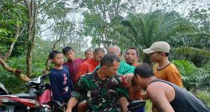 Babinsa Kodim 1202-06/Samalantan Gerak Cepat Bantu Pencarian Orang Hilang
