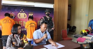 Press Conference, Polres Kubu Raya Kupas Kasus Pencurian dengan Kekerasan Driver Ojol