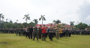 Kawal Program Pemerintah dan Jelang Pesta Demokrasi 2024, Dandim 0719/Jepara Pimpin Apel Gabungan TNI-Polri