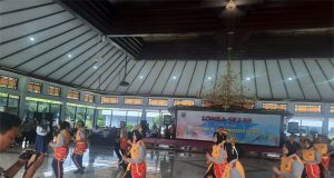 Polwan Cantik dari Tim Polres Batang Juara Lomba Senam SKJ 88