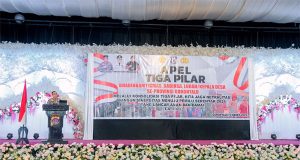 Polda Gorontalo Siapkan Kondisi Kamtibmas Dan Sukseskan Pemilu 2024 Dalam Apel Tiga Pilar
