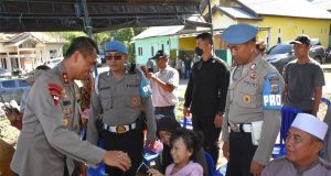 Kapolda Sulteng letakkan batu pertama Bedah Rumah Polda Sulteng Peduli