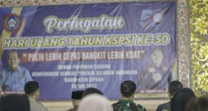 Peringatan HUT KSPSI Ke-50 Tahun, Turut Mengundang Dandim 0719/Jepara Beserta Pj Bupati