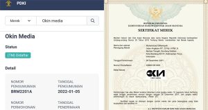 Merek Okinmedia Kini Terdaftar di Hak Kekayaan Intelektual