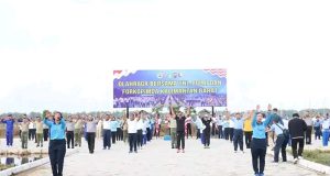 Kuatkan Soliditas, TNI-Polri dan Forkopimda Kalbar Olahraga Bersama