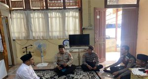 Patroli, Sat Samapta Bersilaturahmi dan Berdialog Bersama Pimpinan Ponpes Tahfizh Bustanul Qur’an Nanga Pinoh