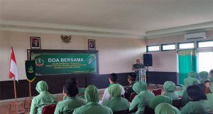 Peringati HUT Persit Ke-77, Persit KCK Cabang XLVI kodim 1202/Skw Doa Bersama