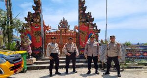 Polres Pesisir Barat Melaksanakan Patroli Dan Pengamanan Hari Raya Nyepi