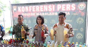 Polres Magelang Kota Berhasil Amankan 844,3 Liter Miras