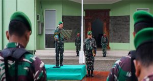 Danramil 12/Donorojo Pimpin Upacara Mingguan (Hari Senin) dan Sampaikan Pesan Dandim 0719/Jepara