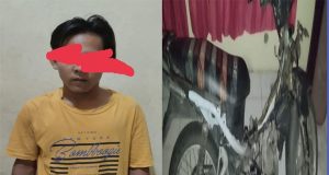 Unit Reskrim Polsek Bengkunat Polres Pesisir Barat Mengamankan Pelaku Pencurian Curanmor Di Bengkunat