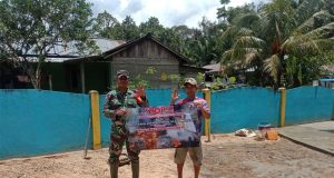 Komsos Produktif di Wilayah Binaan, Babinsa 1202-09/Jgb Sosialisasi Bahaya Karhutla