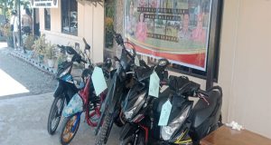 Empat Tersangka Curanmor Berhasil dibekuk unit Reskrim Polsek Nabire kota