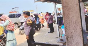 Polsek Tahunan Sambangi Obyek Wisata dan Beri Himbauan Kamtibmas, di Lebaran Ke Empat