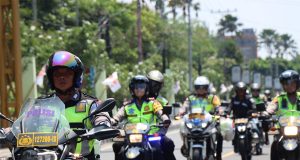 Gunakan Sepeda Motor, Kapolres Magelang Kota Pantau Arus Balik