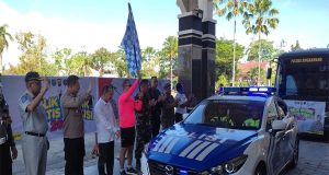 Forkopimda dan Dandim 1202/Skw Lepas Peserta Balik Mudik Gratis