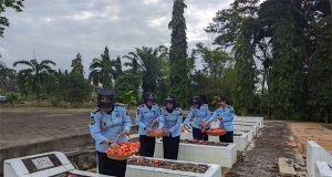 Semarak HBP Ke-59 Tahun 2023, Rutan Prabumulih Kemenkumham Sumsel Laksanakan Ziarah dan Tabur Bunga di TMP Kesuma Bangsa Prabumulih