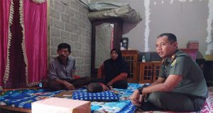 Komandan Kodim 0422/LB Berikan Tali Asih Kepada Anak Penderita Hidrosefalus