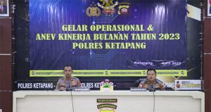 Ukur Kinerja Jajaran, Polres Ketapang Gelar Anev Kinerja