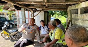 Jumat Curhat, Kapolres Prabumulih Sambangi Tukang Ojek Pangkalan Di Patih Galung