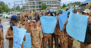 PPDI Pesibar Menggelar Aksi Damai Tuntut Dana Insentif 6 Bulan Belum Terbayarkan