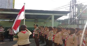 Anggota Baru Saka Wira Kartika Disambut dan Diterima Langsung Pgs. Danramil 04/Pecangaan