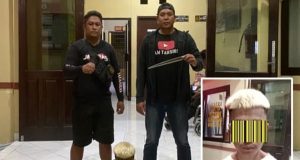 Tim Opsnal Polsek Aertembaga, Bekuk Seorang Pria Membawa Sajam