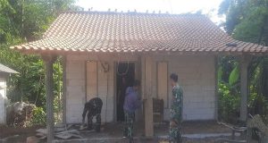 Rehab Bedah Rumah Program TMMD Sengkuyung 1 di Desa Pancur Sudah Mencapai 50%