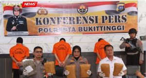 Kombes Yessi Kurniati, SIK, MM: Polresta Bukittinggi Berhasil Gagalkan pengiriman Ganja 17,4 Kg