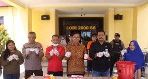 Pemusnahan Barang Bukti Narkotika Jenis Sabu di Polres Singkawang