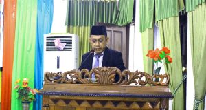 PJ.Sekda Hadiri Rapat Paripurna I DPRD Waropen Tentang LKPJ Bupati