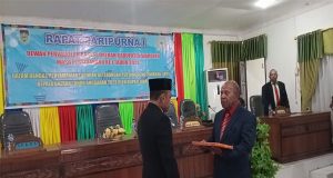 Penutupan Sidang Paripurna I DPRD Waropen Tentang LKPJ Bupati 2022