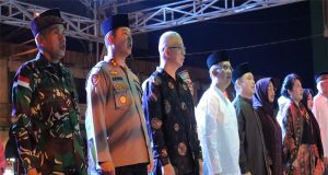 Kapolres Singkawang Hadiri Halal Bi Halal dan Acara Sykuran Atas Dilanjutkannya Kembali Pembangunan Menara Icon (IKONIK) Kota Singkawang