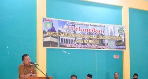 Walikota Prabumulih Hadiri Sekaligus Melantik Pengurus dan Anggota Kelurahan Toleransi Gunung Ibul periode 2023 – 2027