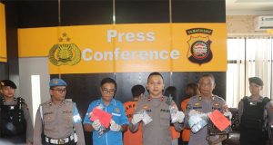 Wakapolres Singkawang Kompol Indra Asrianto S.Ik. M.Ap Pimpin Press Conference Pengungkapan Kasus Narkotika
