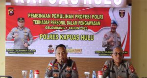 Bid Propam Polda Kalbar Laksanakan Pembinaan Pemulihan Profesi Polri Kepada Personil Polres Kapuas Hulu