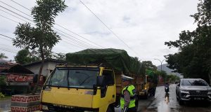 Unit Turjawali Satlantas Polres Singkawang Tertibkan Kendaraan Odol