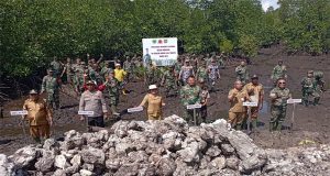Penanaman Mangrove Nasional Secara Serentak Wilayah Kodim 1802/Sorong