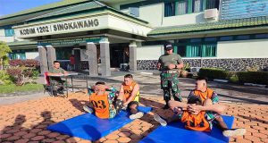 Ukur Kemampuan Fisik Prajurit, Kodim 1202/Skw Gelar Garjas Periodik