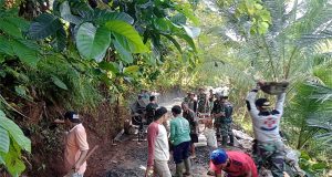 TMMD Sengkuyung Tahap 1 Kodim 0719/Jepara Memasuki Hari Kedua, dan Fokus Pengecoran Jalan