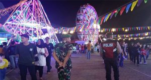 Personel TNI-POLRI dan Instansi Terkait di Pos Pengamanan SGM Lakukan Patroli Jalan Kaki