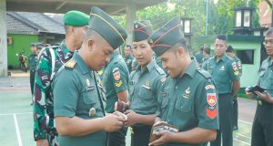 Pasi Pers Kodim 0719/Jepara Gelar Pemeriksaan Kelengkapan Setiap Prajurit