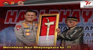 Kapolda Banten Beri Penghargaan Kepada KH. TB. SANGADIAH, MA Tokoh Pelestari Pusaka Indonesia