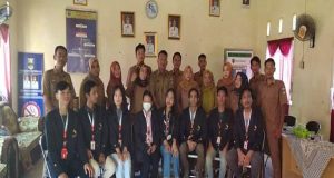 Begini Pesan Rizoni Peratin Pekon Balam Saat Sambut Mahasiswa Siswi KKN Itera